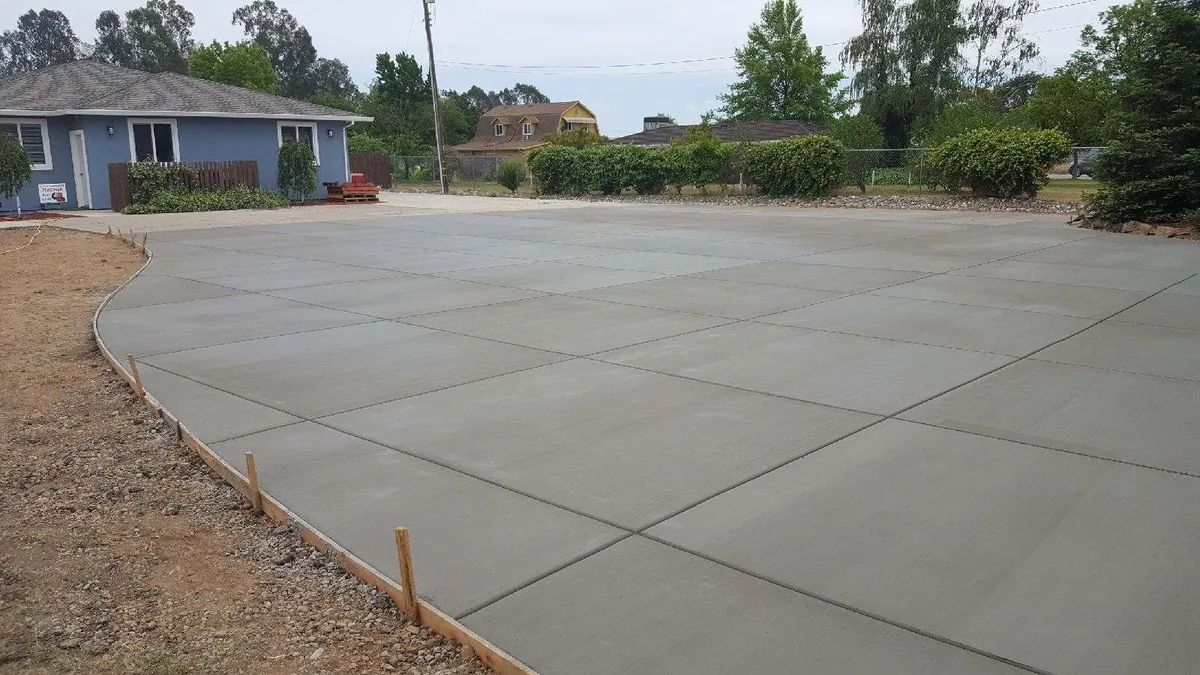Driveways & Walkways project in Sacramento β Concrete patio slab installation by Pinnacle Pools and Landscape, Sacramento CA