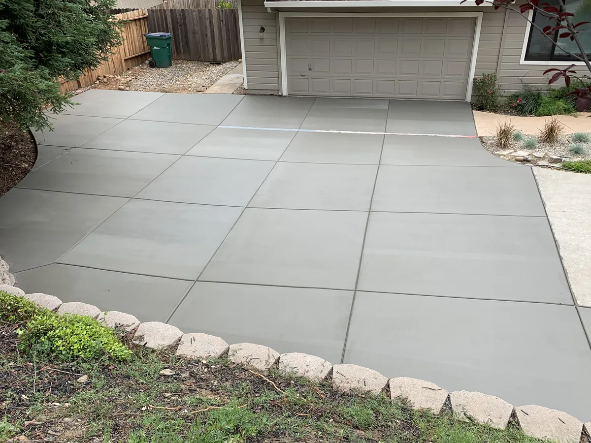 Driveways & Walkways detail β New concrete driveway pour by Pinnacle Pools and Landscape, Sacramento CA